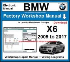BMW X6 Workshop Repair Manual Download